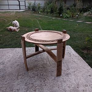 Măsuță artizanala din fund de butoi vechi recuperat - casă & stil de viață - mobilier artizanal - alt mobilier - Artynos.ro