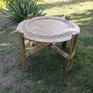 Măsuță artizanala din fund de butoi vechi recuperat - casă & stil de viață - mobilier artizanal - alt mobilier - Artynos.ro