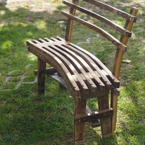 Bancă rustică cu spătar - casă & stil de viață - accesorii pentru casă și grădină - mobilier și bănci de grădină  - Artynos.ro