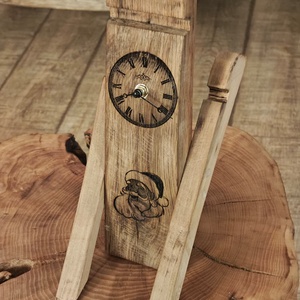 Ceas debirou din doagă de butoi - casă & stil de viață - decorațiuni de casă - decorațiuni de masă și rafturi - decorațiuni de masă - Artynos.ro