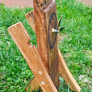 Ceas debirou din doagă de butoi - casă & stil de viață - decorațiuni de casă - decorațiuni de masă și rafturi - decorațiuni de masă - Artynos.ro