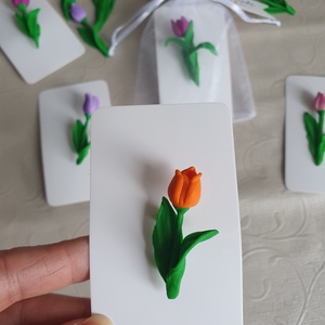 Lalea broșă mărțișor - bijuterii - broșe - Artynos.ro