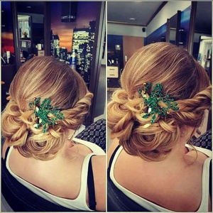 Ac de par Verde - accesorii nuntă - accesorii de nuntă - voal mirese - Artynos.ro