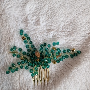 Ac de par Verde - accesorii nuntă - accesorii de nuntă - voal mirese - Artynos.ro