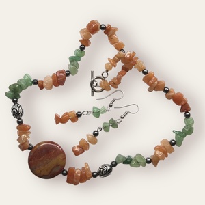 Set handmade Duo agate, Bijuterii, Seturi de bijuterii, Confectionarea bijuteriilor, ARTYNOS