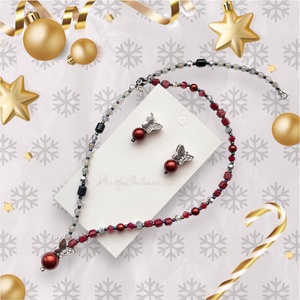 Set handmade cu pietre semiprețioase Fluture dragut - bijuterii - seturi de bijuterii - Artynos.ro