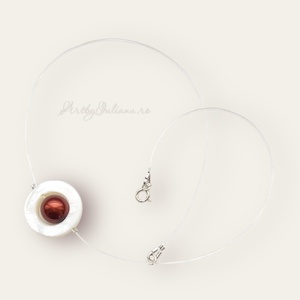 Choker pe fir invizibil și argint 925 Magia e in aer (5) - Artynos.ro