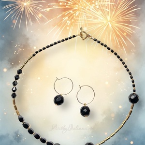 Set handmade Tacerea e de aur - bijuterii - seturi de bijuterii - Artynos.ro