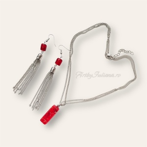 Set handmade cu sticlă Murano O zi în Murano - bijuterii - seturi de bijuterii - Artynos.ro