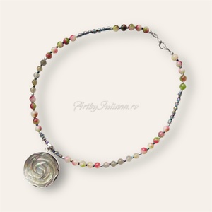 Colier handmade cu pietre semipretioase Simfonie de primăvară - bijuterii - coliere - coliere cu mărgele - Artynos.ro
