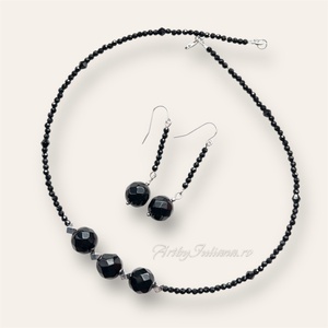 Set pietre semipretioase si argint  Noir Allure - Artynos.ro