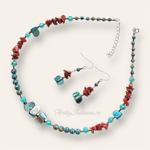 Set handmade pietre semiprețioase Vis de vacanță - bijuterii - seturi de bijuterii - Artynos.ro