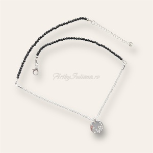 Colier handmade cu pietre semipretioase placat cu argint Strălucire delicată - bijuterii - coliere - coliere cu mărgele - Artynos.ro