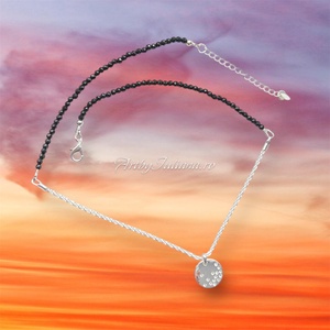 Colier handmade cu pietre semipretioase placat cu argint Stralucire delicata - Artynos.ro