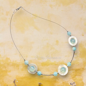 Colier pietre semipretioase Inghetat in timp, Bijuterii, Coliere, Coliere cu margele, Confectionarea bijuteriilor, ARTYNOS