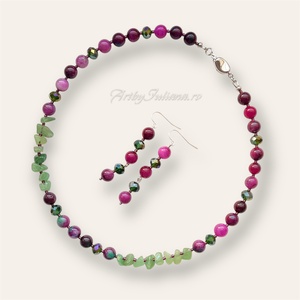 Set handmade cu pietre semipretioase Gradina Edenului, Bijuterii, Seturi de bijuterii, Confectionarea bijuteriilor, ARTYNOS