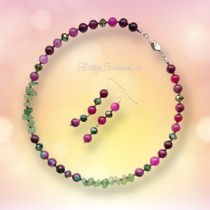 Set handmade cu pietre semipretioase Grădina Edenului - bijuterii - seturi de bijuterii - Artynos.ro Set handmade cu pietre semipretioase Grădina Edenului - bijuterii - seturi de bijuterii - Artynos.ro