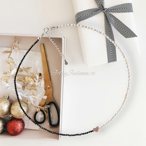 Colier handmade argint si perle Jumatatea drumului - Artynos.ro