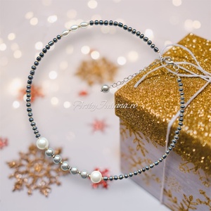 Colier handmade Vis de iarna - bijuterii - coliere - coliere din pietre semiprețioase - Artynos.ro