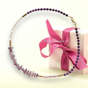 Colier handmade cu pietre semipretioase Cadoul perfect - Artynos.ro