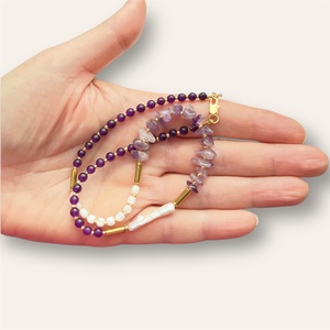 Colier handmade cu pietre semipretioase Cadoul perfect - bijuterii - coliere - coliere din pietre semiprețioase - Artynos.ro