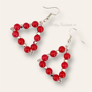 Cercei cu mărgele de sticlă - bijuterii - cercei - cercei lungi - Artynos.ro