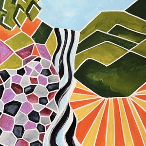 Pictura pe hartie speciala 15x20 cm - Cascada cailor, Casa & Stil de viata, Decoratiuni de casa, Picturi murale, Tablouri/picturi pe panza, Pictura, ARTYNOS