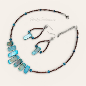 Set handmade pietre semiprețioase Vacanță în Maldive - bijuterii - seturi de bijuterii - Artynos.ro