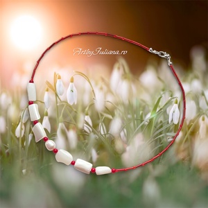 Colier handmade cu pietre semipretioase Vestitorii primaverii, Bijuterii, Coliere, Coliere din pietre semipretioase, Confectionarea bijuteriilor, ARTYNOS