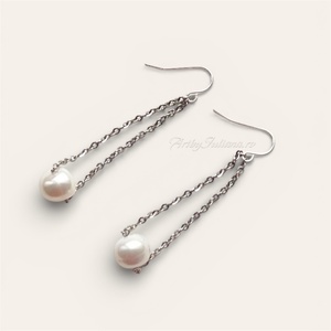 Cercei perle de cultură și argint Candelabru - bijuterii - cercei - cercei din perle - Artynos.ro