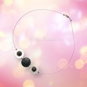 Colier pietre semipretioase Iubire cu lava, Bijuterii, Coliere, Coliere din pietre semipretioase, Confectionarea bijuteriilor, ARTYNOS