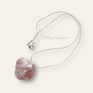 Pandantiv scoica naturala pe lant otel inoxidabil Poarta marea la gat, Bijuterii, Coliere, Pandative, Confectionarea bijuteriilor, ARTYNOS