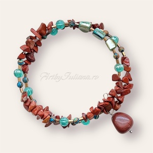 Brățară handmade pietre semiprețioase Vis de plaja - bijuterii - brățări - brățări din pietre semiprețioase - Artynos.ro