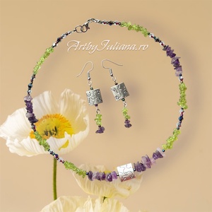 Set handmade pietre semipretioase �Primavara e in aer, Bijuterii, Seturi de bijuterii, Confectionarea bijuteriilor, ARTYNOS