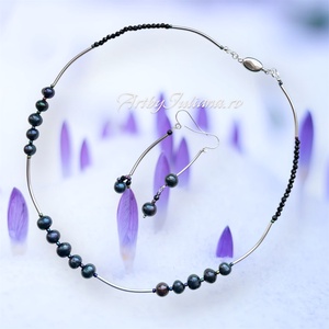 Set handmade argint si pietre semiprețioase �Deșteptarea primăverii - bijuterii - seturi de bijuterii - Artynos.ro