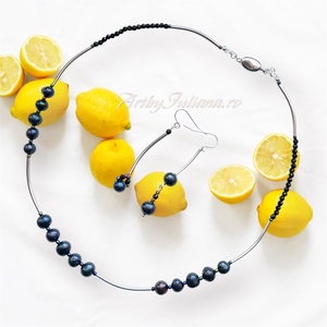 Set handmade argint si pietre semipretioase �Desteptarea primaverii - Artynos.ro