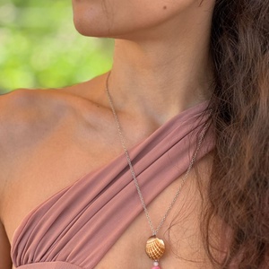 Colier cu scoici Perla roz - Artynos.ro