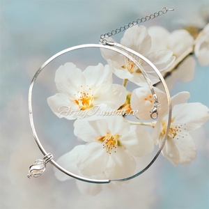 Colier lant otel inoxidabil cu pandantiv cu perla de cultura Floare de mar, Bijuterii, Coliere, Coliere cu pandative, Confectionarea bijuteriilor, ARTYNOS