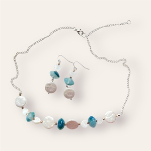 Set (colier, cercei) pietre semipretioase  Vacanta in insulele Canare - Artynos.ro