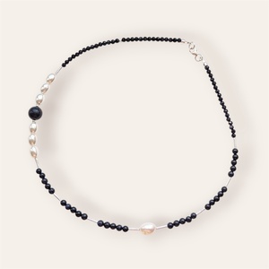 Colier handmade cu pietre semipretioase si argint Crescendo - Artynos.ro