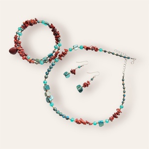 Set handmade argint și pietre semiprețioase Vis de vacanță (3 piese) - bijuterii - seturi de bijuterii - Artynos.ro
