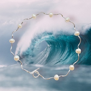 Colier handmade cu perle Valurile oceanului - Artynos.ro