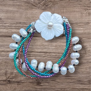 Bratara handmade multisir �Floare de sidef - Artynos.ro