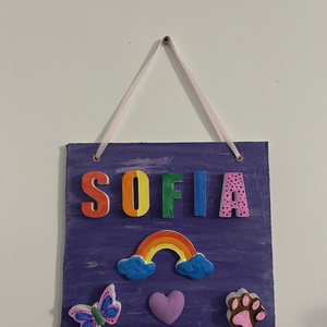 Tablou nume in relief - ArtCraft - Artynos.ro