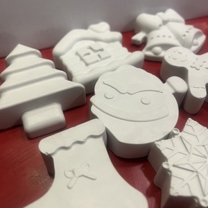 Figurine din ipsos tematica de Craciun - crăciun - cadouri de moș crăciun - cadouri de moș crăciun - Artynos.ro