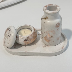 Set decorativ handmade , Casă & Stil de viață, Accesorii pentru decorat casa, Ornamente, Ceramică, Turnare în gips, ARTYNOS