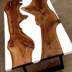 Masă din lemn masiv cu rășină epoxy  - casă & stil de viață - mobilier artizanal - mese - Artynos.ro