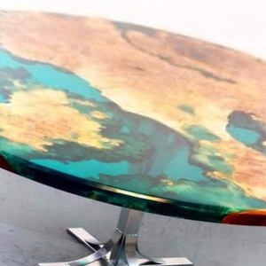 Masă din lemn cu rășină epoxidica  - casă & stil de viață - mobilier artizanal - mese - Artynos.ro