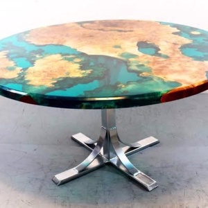 Masă din lemn cu rășină epoxidica  - casă & stil de viață - mobilier artizanal - mese - Artynos.ro