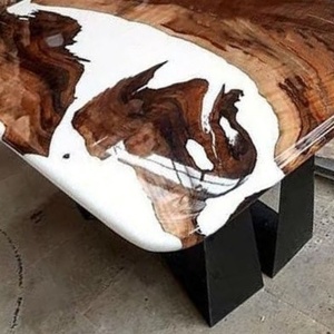Masă din lemn cu rășină epoxy  - casă & stil de viață - mobilier artizanal - mese - Artynos.ro